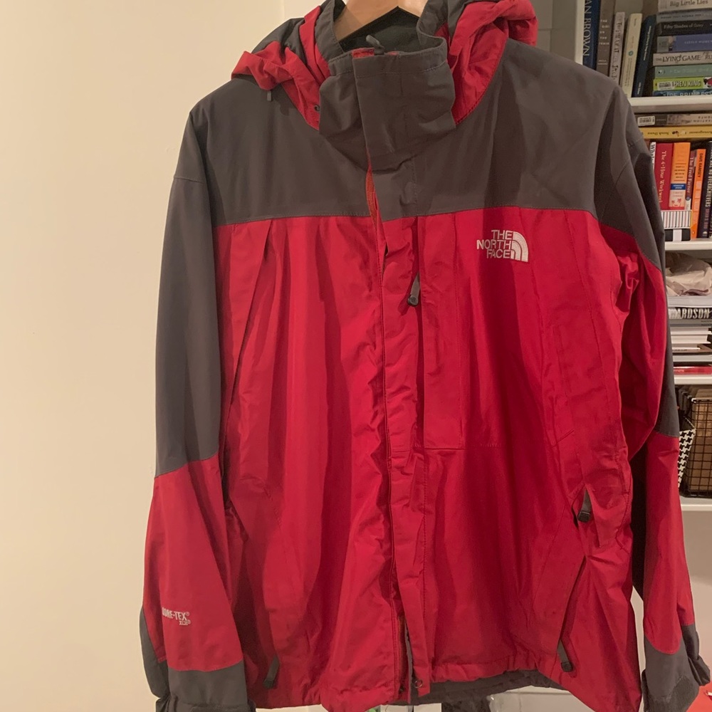 North face red coat